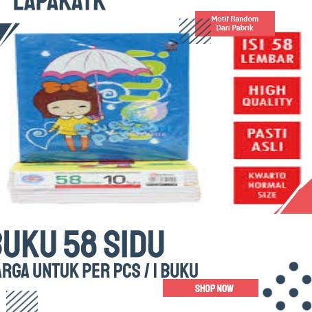 

☻☻► PROMO BUKU TULIS 58 LEMBAR SIDU (PAK ISI 10)
