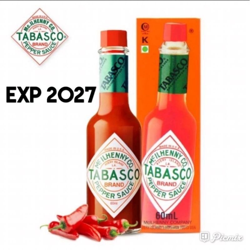 

[100% ORIGINAL] TABASCO BRAND RED PEPPER SAUCE 60ML/TOBASCO ORIGINAL IMPORT USA/CABE IMPOR/SAUS CABAI