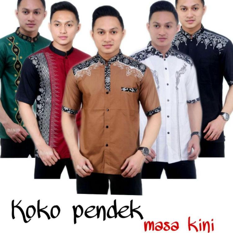 PSA.21De22ᴿ– Baju Koko Batik Seragam Cowok Dewasa Ukuran Jumbo XXL XXXL