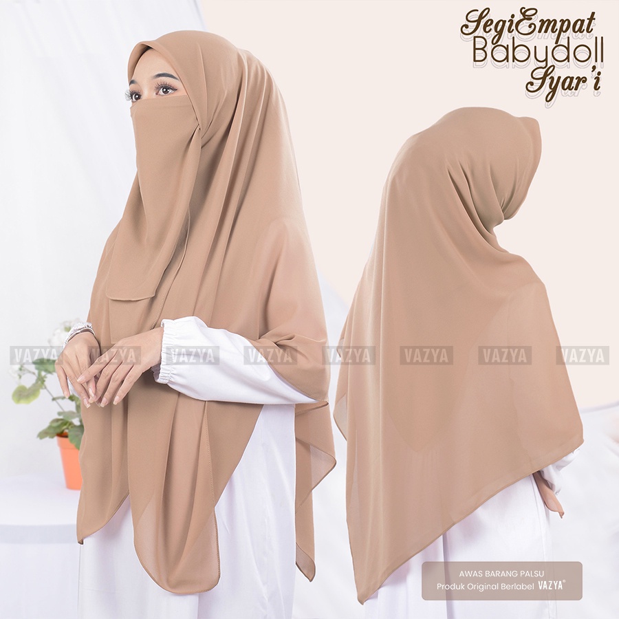 Segiempat Syari Babydoll + Cadar 130x130cm