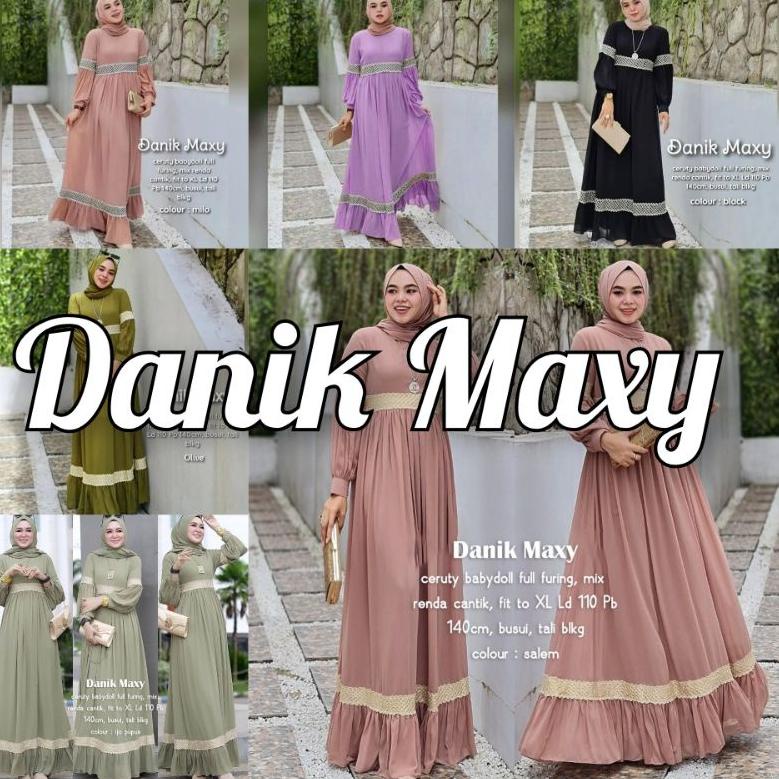 DANIK MAXY (LABEL SAVNA) | DANIK MAXY 3 RENDA ZIGZAG LABEL SAVNA | GAMIS WANITA POLOS VIRAL KEKINIAN