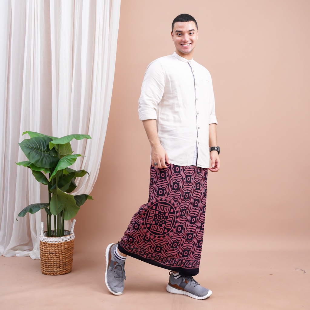 Sarung Goyor Batik Babagaf Motif BT Rayon Premium Bawahan Muslim Santri Pria Dewasa