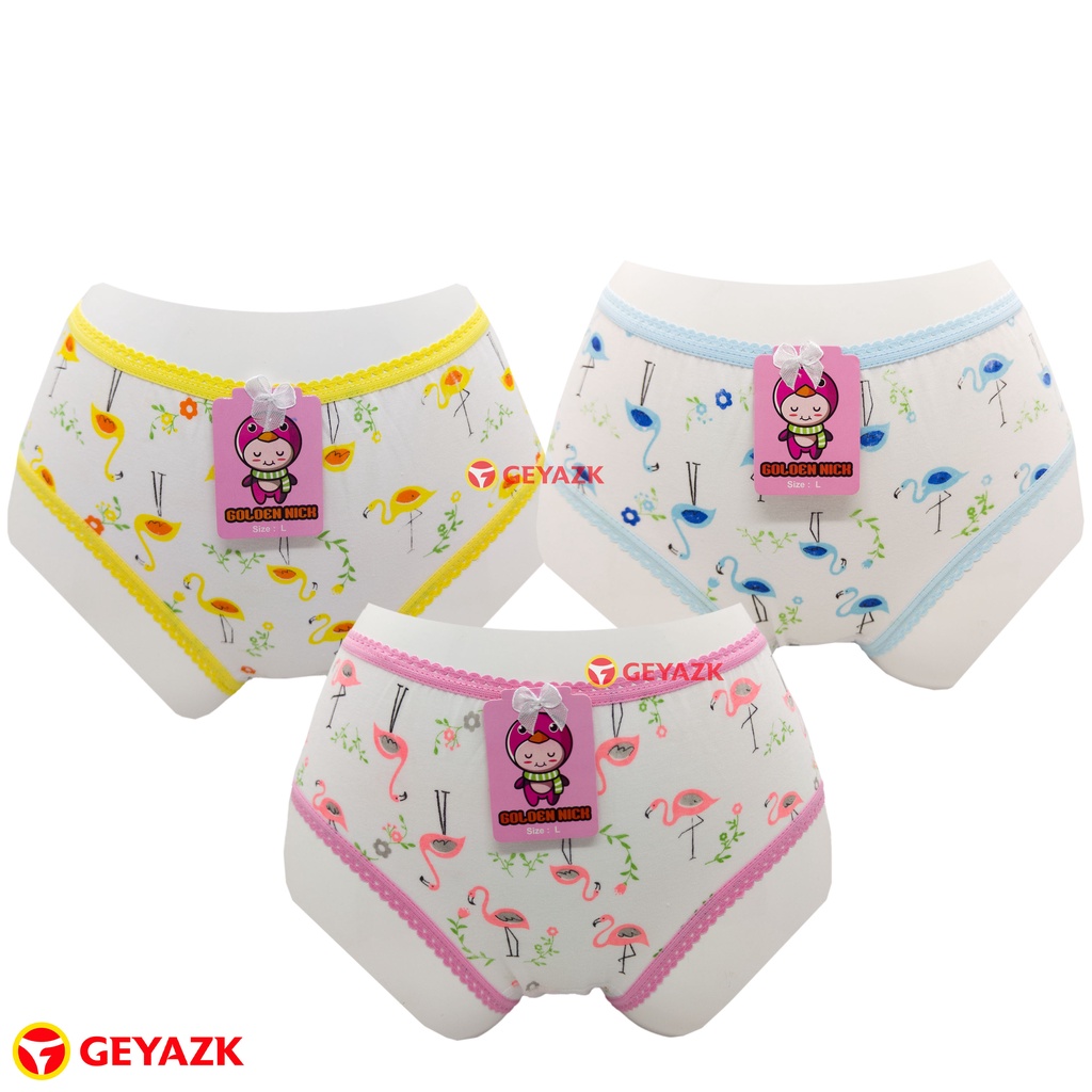 3 Pcs Celana Dalam Anak Perempuan Motif Bahan Tebal Dan Lembut