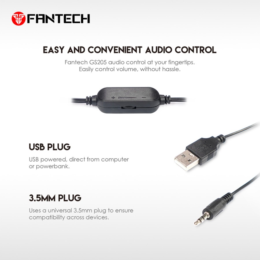 SPEAKER FANTECH GS-205 PLUS REMOTE RGB GS205