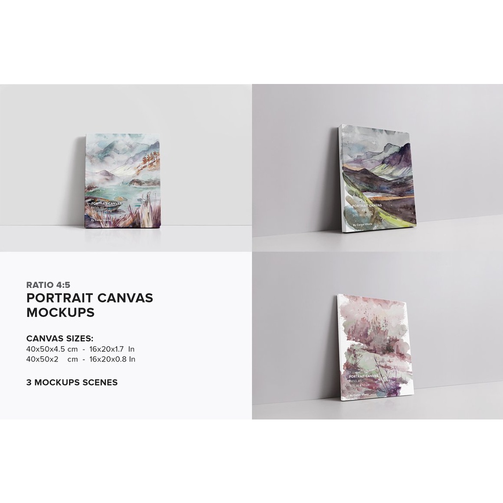 Canvas Mockups Bundle 2