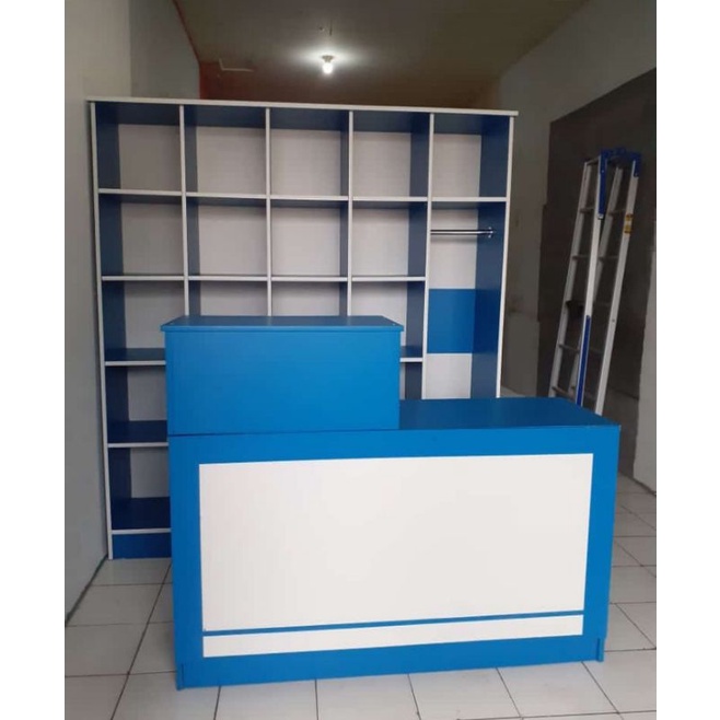 RAK LEMARI LAUNDRY SATU PAKET | MEJA KASIR LAUNDRY