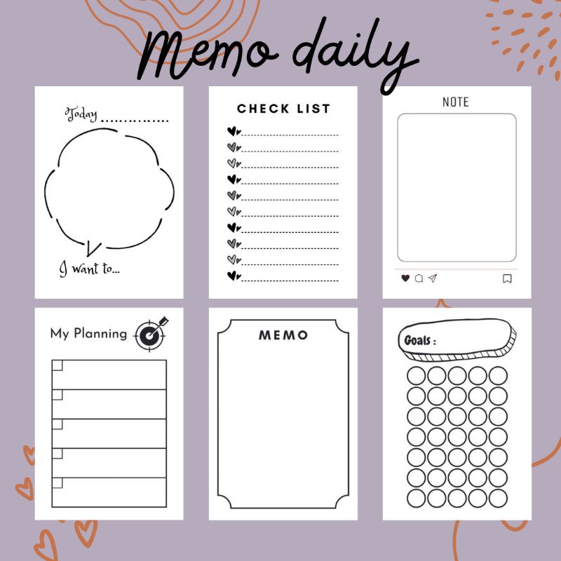 

Memo daily isi 50 lembar