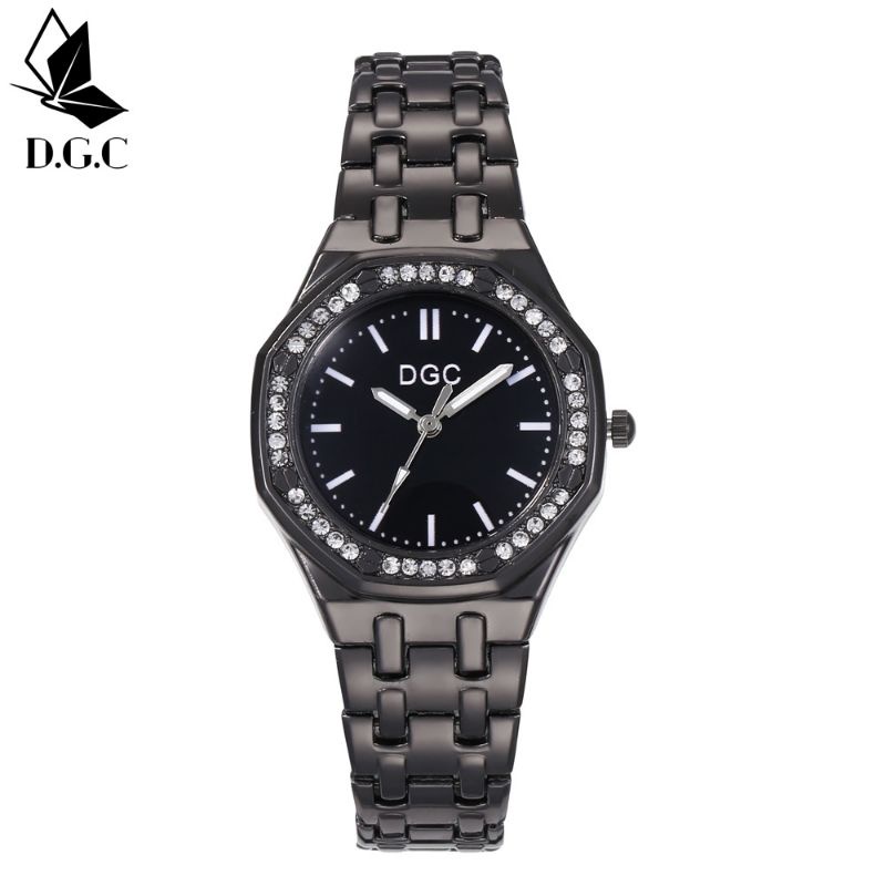 (Cod)Jam Tangan Wanita DGC Mata&quot; Sergi8 Strap Rantai/Stell(Dikirim Jakarta)