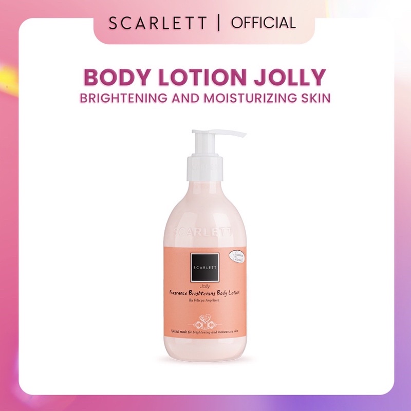Jual scarlett jolly joli whitening lotion scarlet happy body cream
