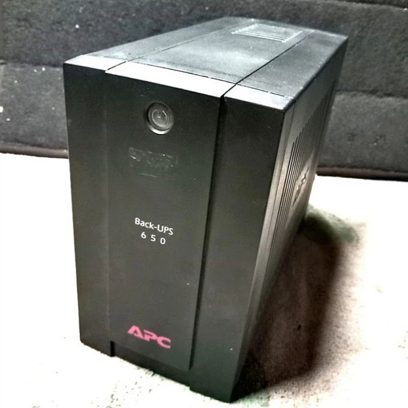 UPS APC 650VA 390W 220V 2.8A BATTERY BACKUP UPS BLACK APC SECOND ORI