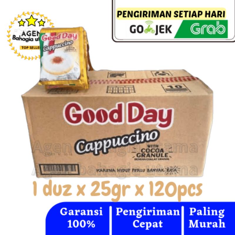 

Kopi Good Day Cappucino sachet 25gr (1 duz x 120pcs)