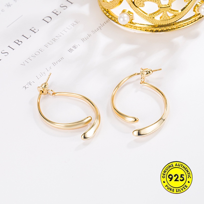 Anting Unik Model Silang Satu Untuk Wanita Dual-Wear U1419