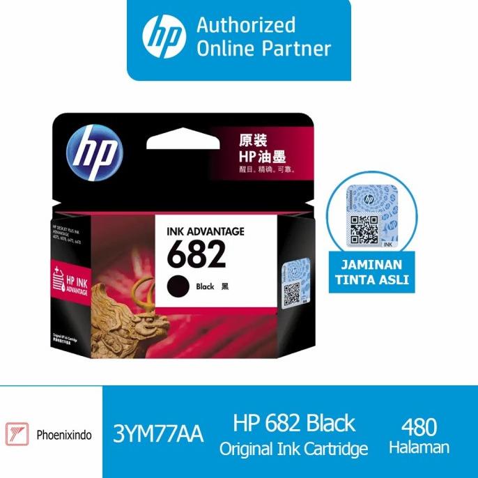 Tinta Hp 682 Black Hp682 Hp682B 682B Original Ink Advantage Cartridge