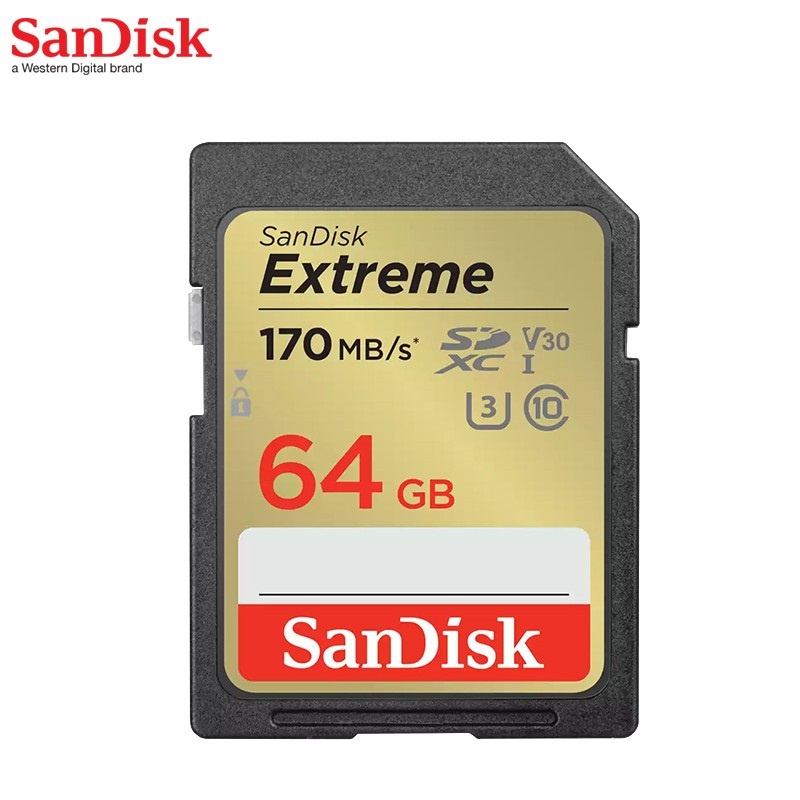 SanDisk Extreme SD Card SDXC UHS-I Card 170MBps - 64GB