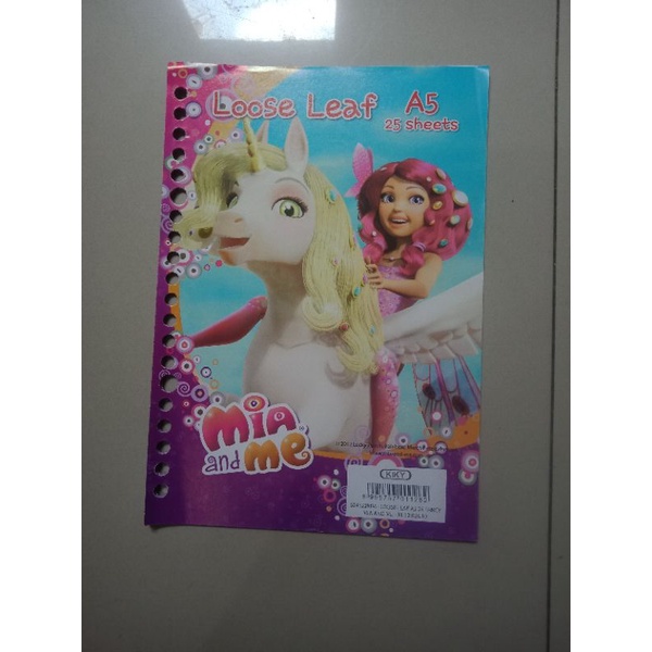 [PRELOVED]Kertas Binder Loose Leaf Mia & Me /File Binder Langka (pembatas+isi)