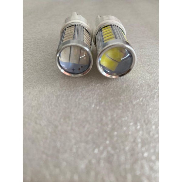 lampu rem mobil t20 lensa proyektor 12v 33 led nyala diam