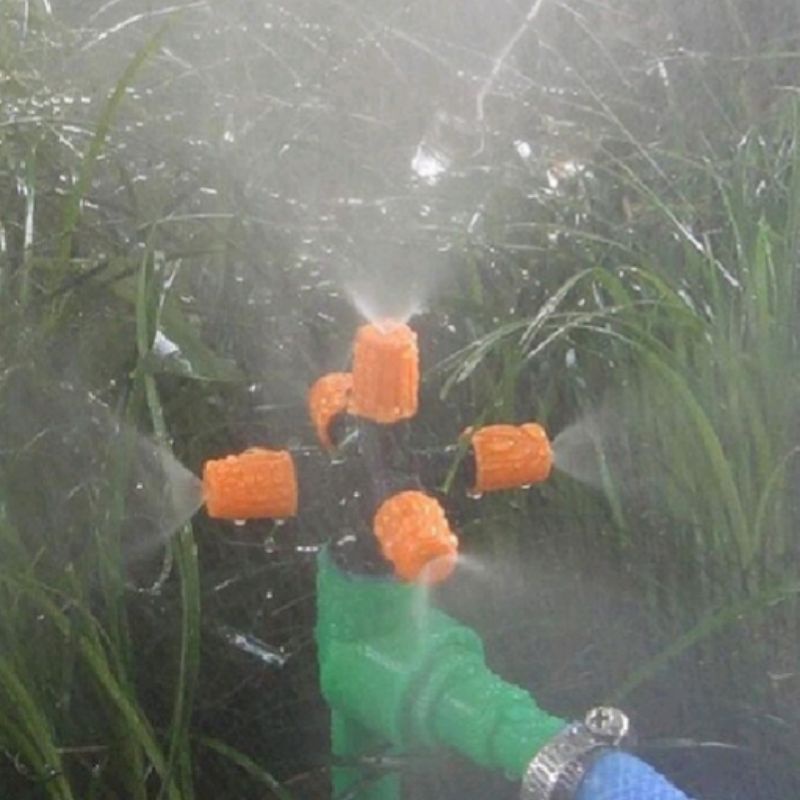 Sprayer Spuyer Sprinkler Kabut 5 Arah Mist Sprayer Nozzel Sistim Irigasi Taman Kebun Pendingin Kandang Shaestore15