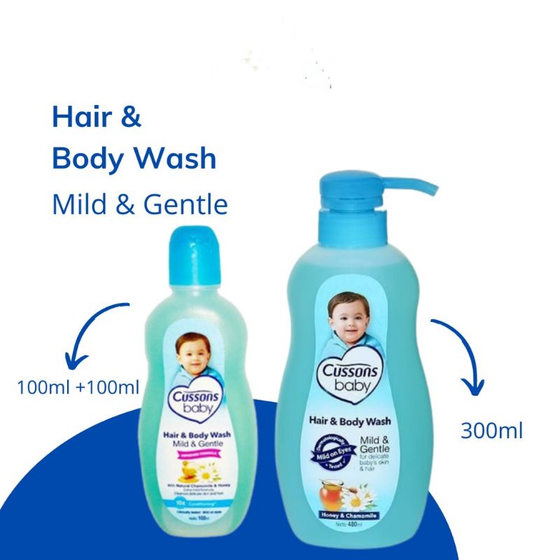 Cussons Hair and Body Wash 100+100