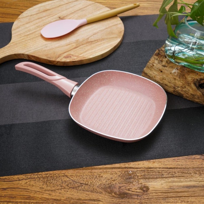 Pero Grill Pan Mini 20 Cm Alat Masak Shabby Pink Panggang