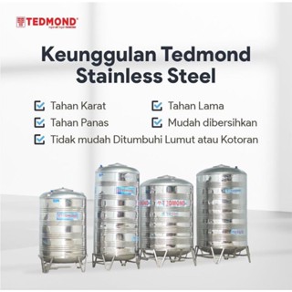 Jual Tangki Air Toren Tedmon Tangki Air Stainless Tedmond Asli Gratis Ongkir Shopee