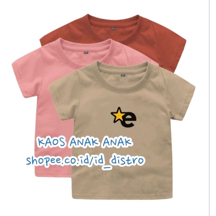 COD BINTANG E KAOS ANAK 1-12 TAHUN TERBAIK ERIGO BISA COD PREMIUM/ Baju Anak Premium grosir keren mu