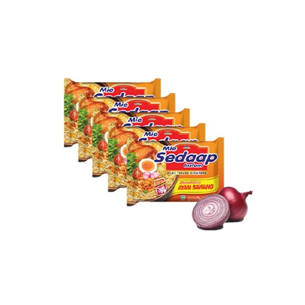 

[PRODUK VD9IP] Mie Sedaap Ayam Bawang 70gr x5 8EL