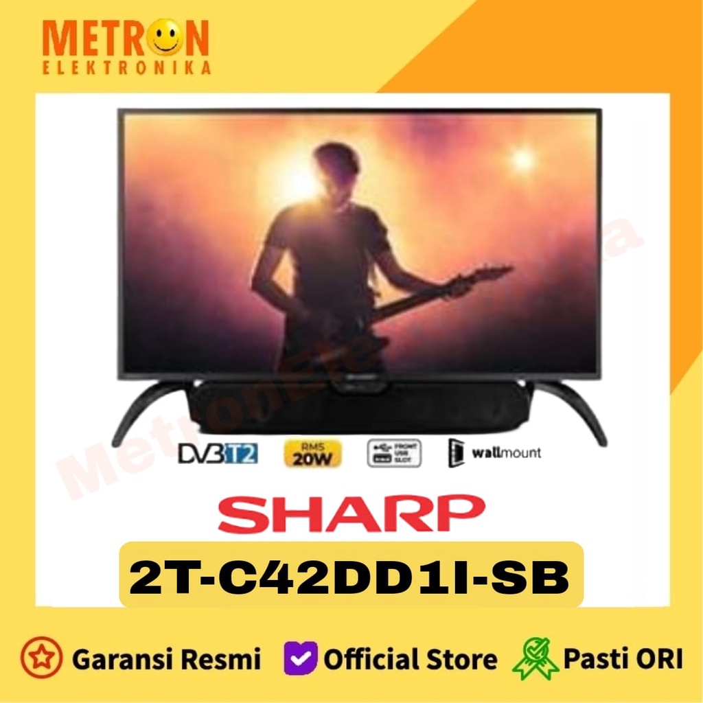 SHARP 2T-C 42 DD1I-SB IIOTO BOOMBASTIC - 42 IN DIGITAL LED TV FULL HD + USB 2TC42DD1I