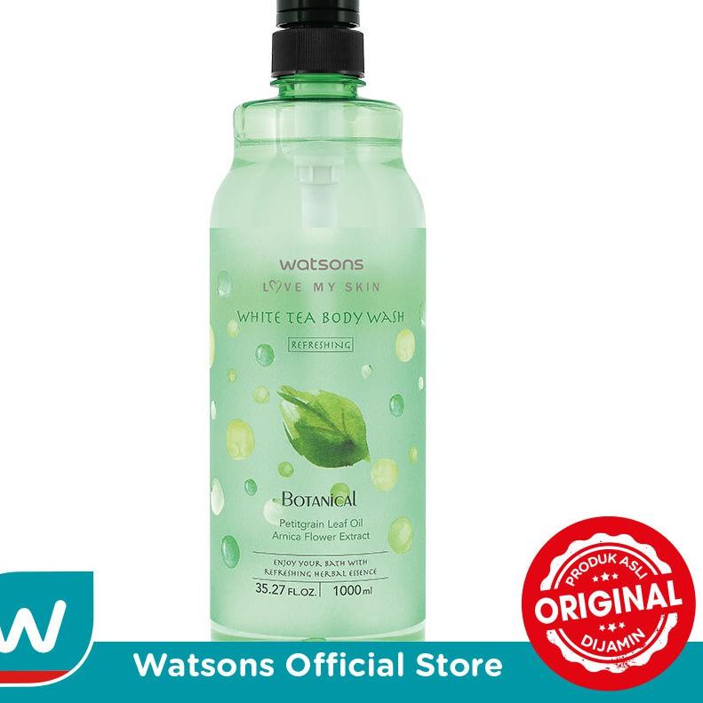 ¡Pasti Murah✔ Watsons Body Wash - White Tea 1000ml Ready