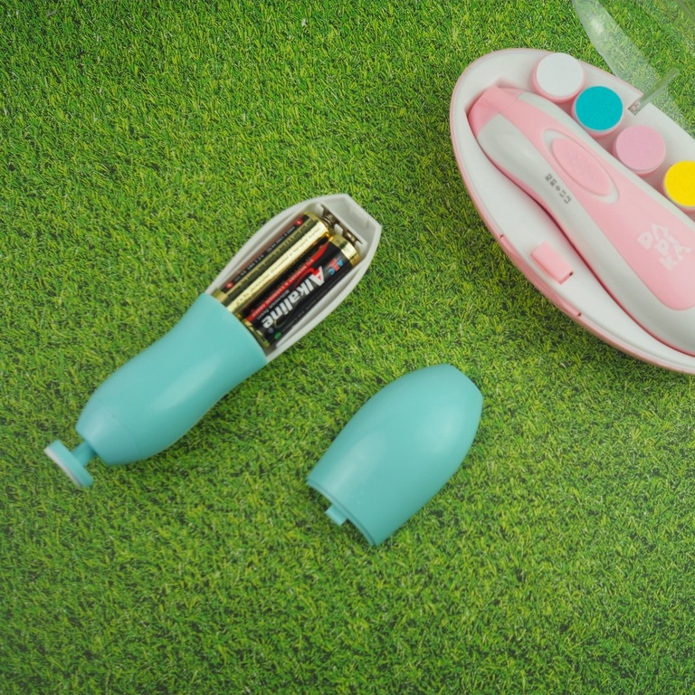Papika Baby Set Nail Trimmer 1005 Gunting kuku Bayi Elektrik 6 in 1 Alat Menicure Pedicure Baby Nails Trimmer Gunting Kuku Bayi &amp; Dewasa Nail Buffer Pengkilap Pengikir Kikir Kuku