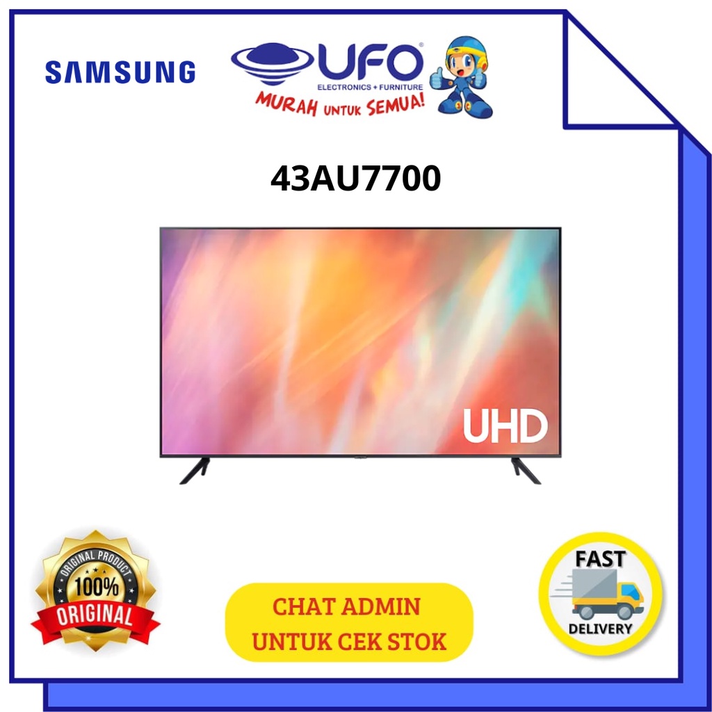 SAMSUNG 43 INCH LED SMART TV UHD 4K UA43AU7700