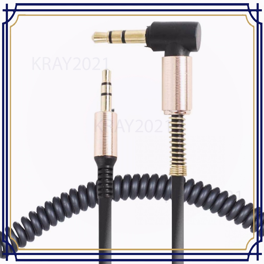 Kabel Audio AUX 3.5mm Spring L Jack 1.5m -CV144