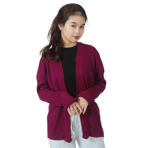 Tokomilkan - Cardigan Rajut Wanita CARDY OUTER  / Kardigan Cewek Oversize Rajut Halus