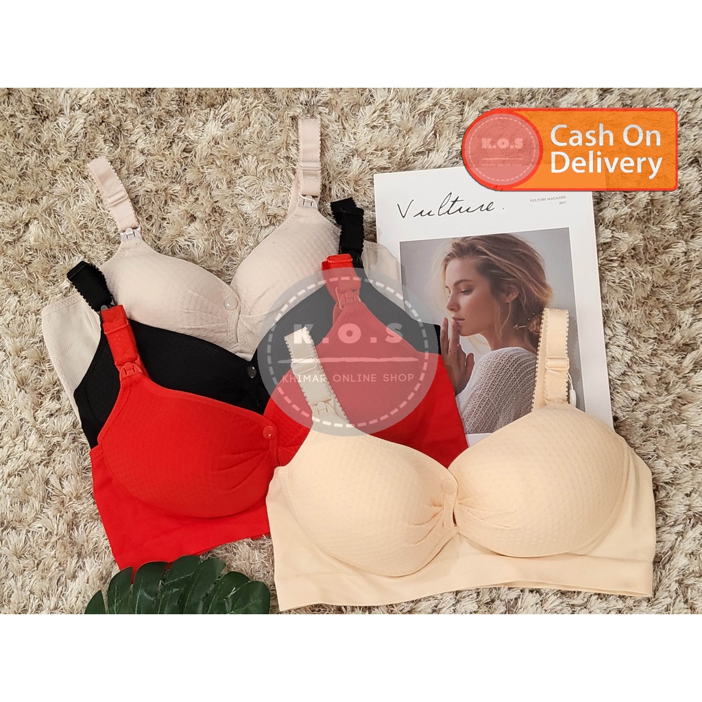 Bra bh menyusui bahan knit kualitas premium size M sampai 3XL kait 4