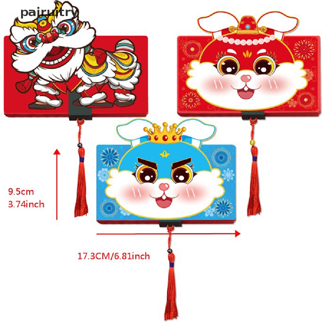 Prt 2023lipat Amplop Merah Lucu Imlek Kelinci Merah Paket Zodiac New PRT