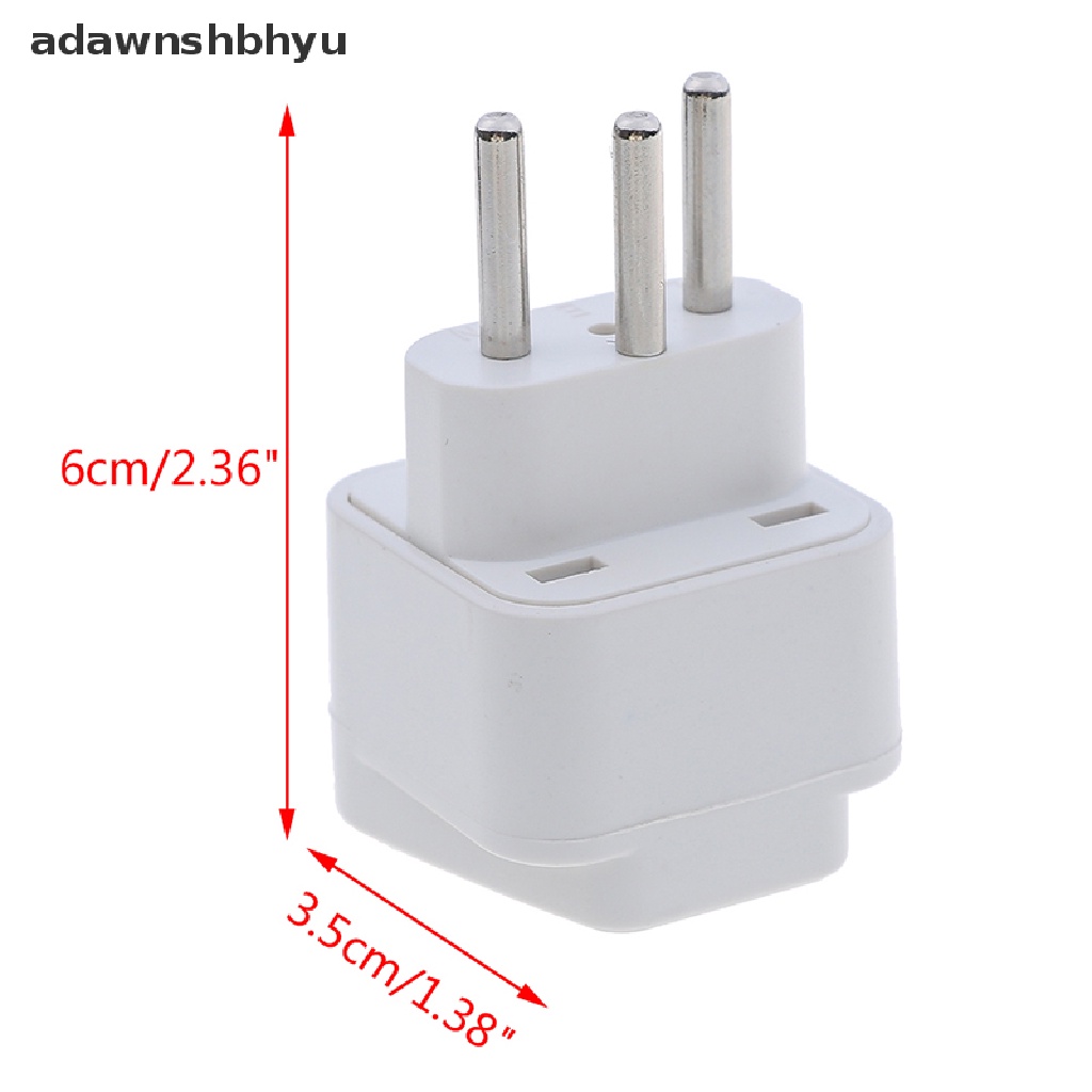 Adawnshbhyu Universal UK/US/EU Ke Swiss Swiss Colokan Listrik AC travel adapter converters ID