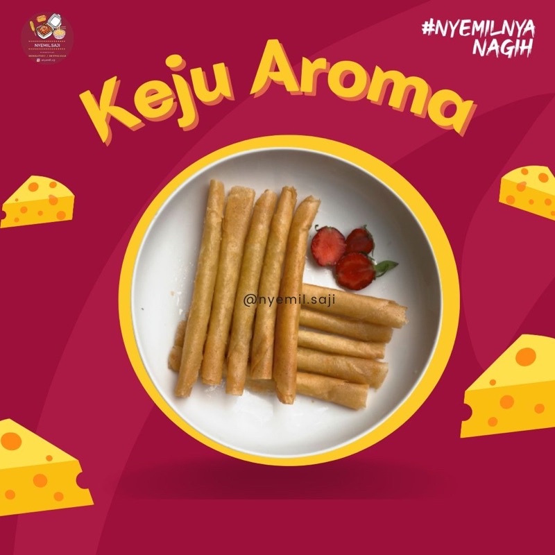 

Keju Aroma Nyemilsaji Isi 10 Pcs