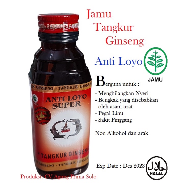 

Jamu Tangkur Ginseng Anti Loyo