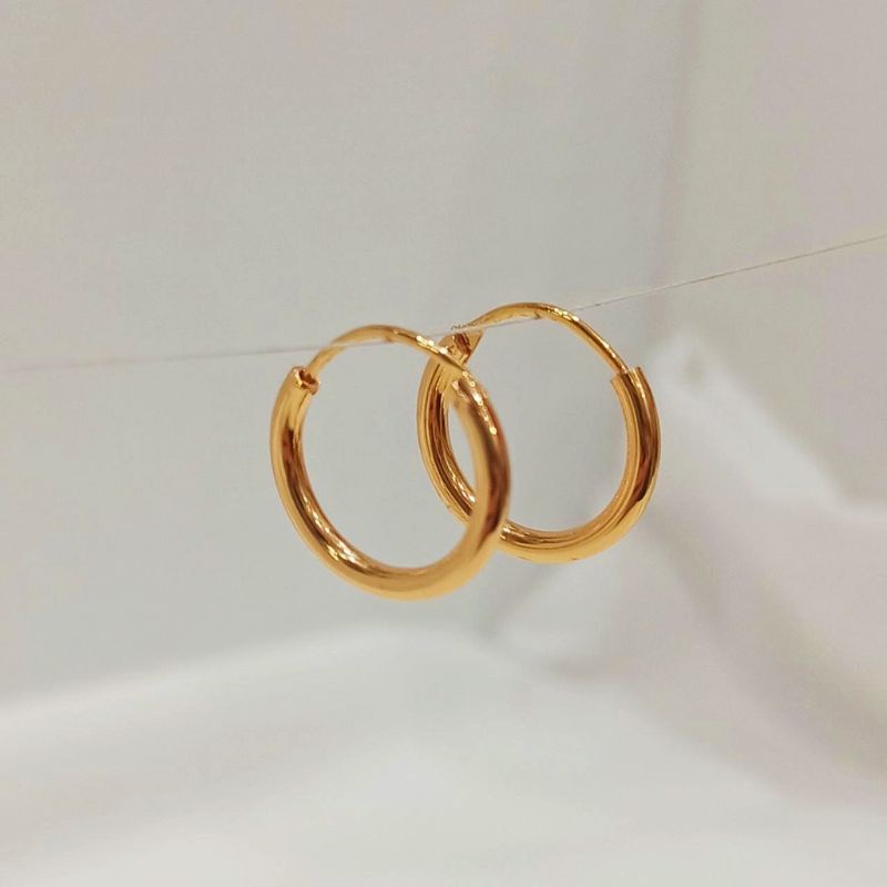 ANTING TITANIUM WANITA HULA HOOP JIPSY KOLONG UNIK