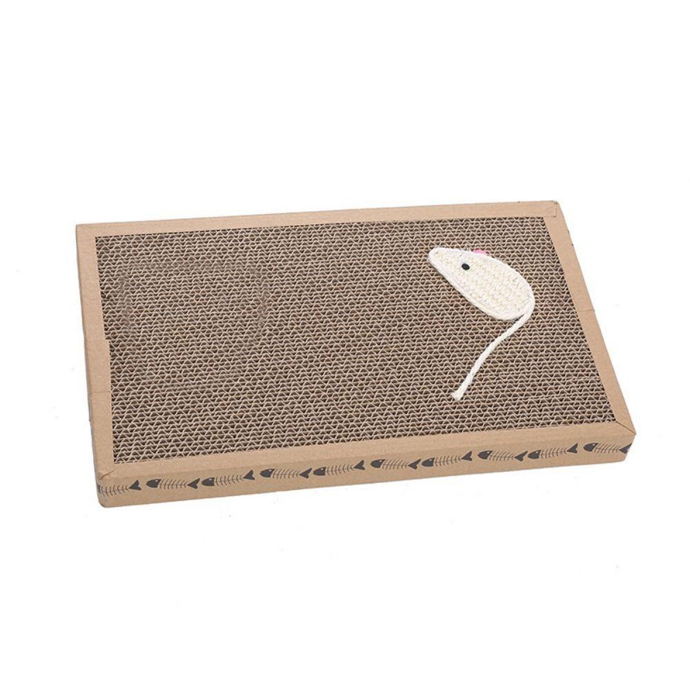 [Elegan] Papan Garukan Kucing Bergelombang Kertas Lantai Sofa Abreaction Couch Cat Scratcher