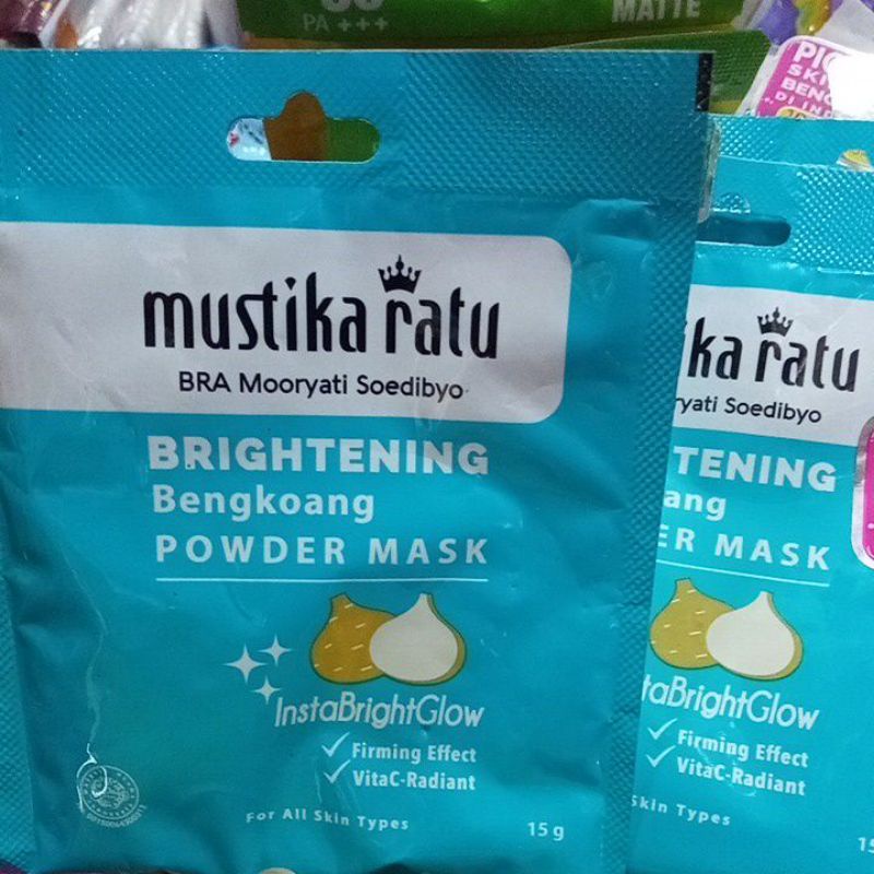 Cream Masker Bengkuang Mustika Ratu Original~Asli 100% Ready Ukuran 15 gr/75 gr/125 gr