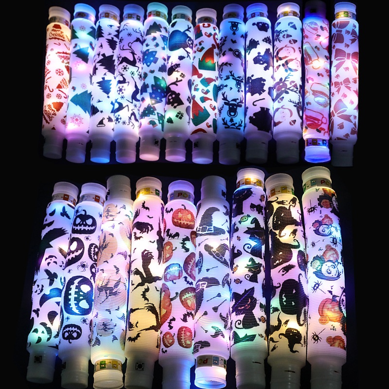 Lampu Pop Tube LED Pipa Pop Karakter Latto latto Mainan Anak Murah Warna Warni lampu Latto Latto Glowing