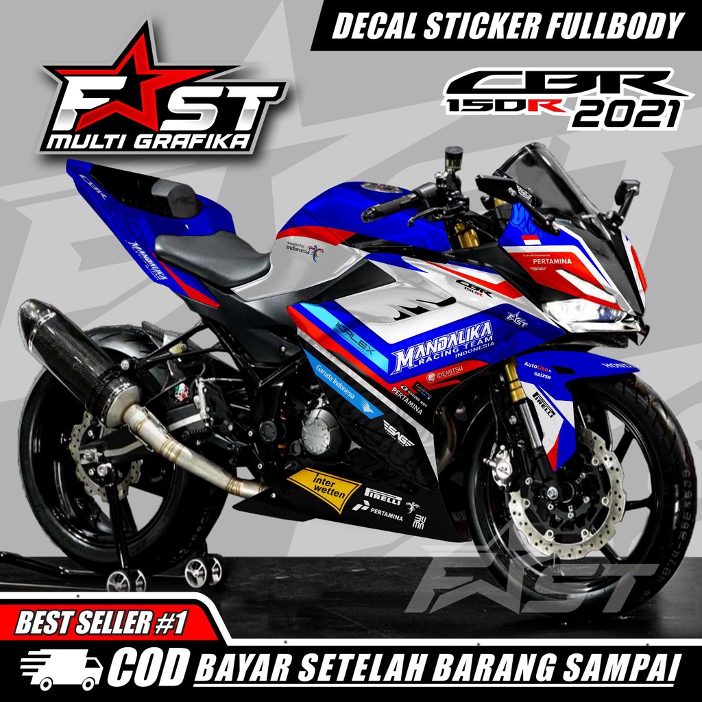 TERBARU  Decal Sticker Striping CBR150 r 2021 New Fullbody - Dekal Stiker Variasi CBR 150 R 2021 - S
