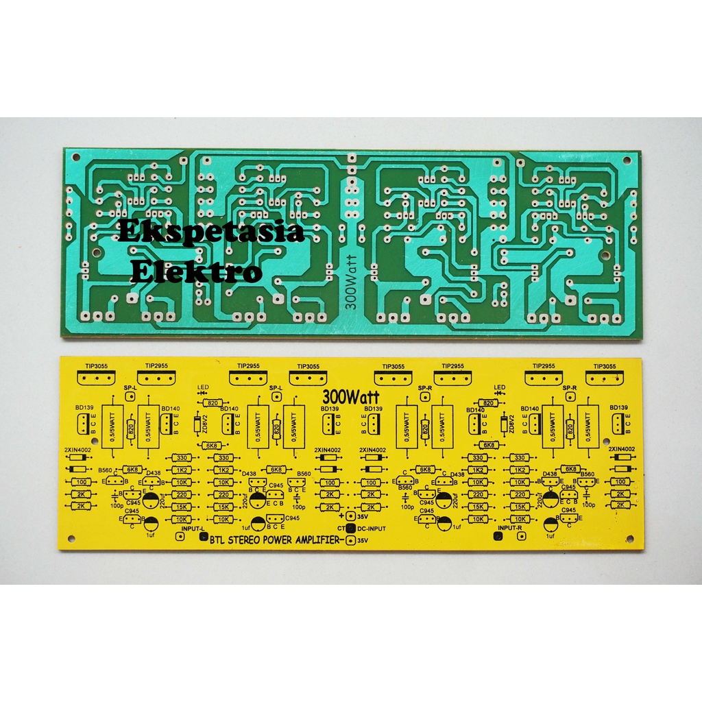 PCB BTL Stereo Power Amplifier 300Watt