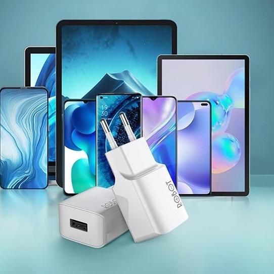 Pasti Asli Robot Adaptor Charger RT-K10 Batok kepala Charger Single USB Port 5V/1A Garansi Original 