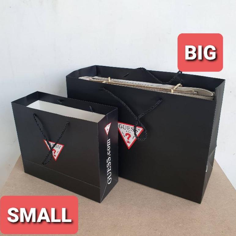 

[N-K9K][㊚] READY STOCK Paper bag BISA BELI TANPA TAS guess kecil dan besar (pilih salah 1) edisi model JLO bisa cod