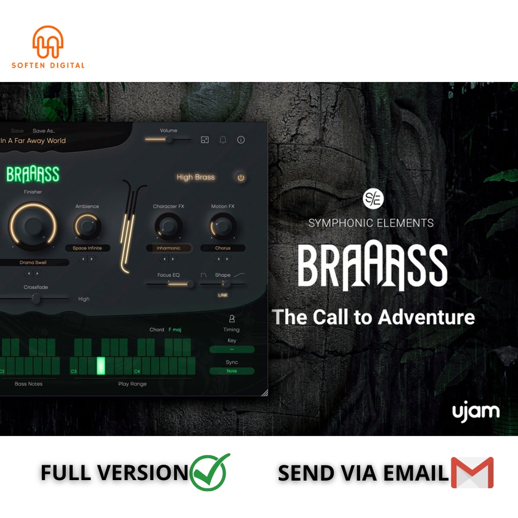 uJAM Symphonic BRAAASS v1 VST Hans Zimmer’s personal collection of brass section phrases at your fin