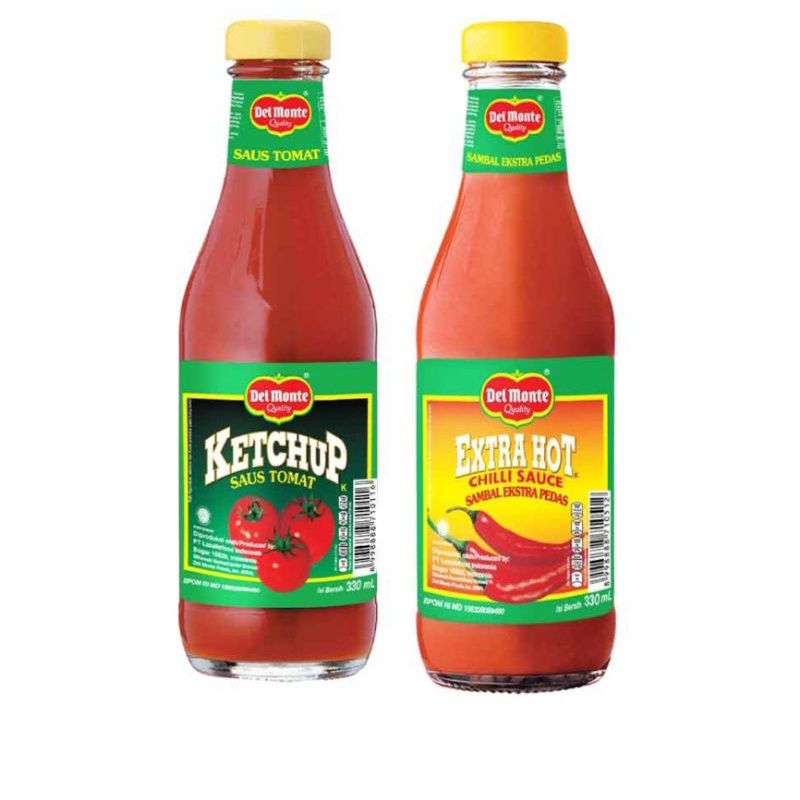 

(instant saja) Del monte Delmonte Sambal Extra Hot Ketchup saos tomat botol kaca 350ml