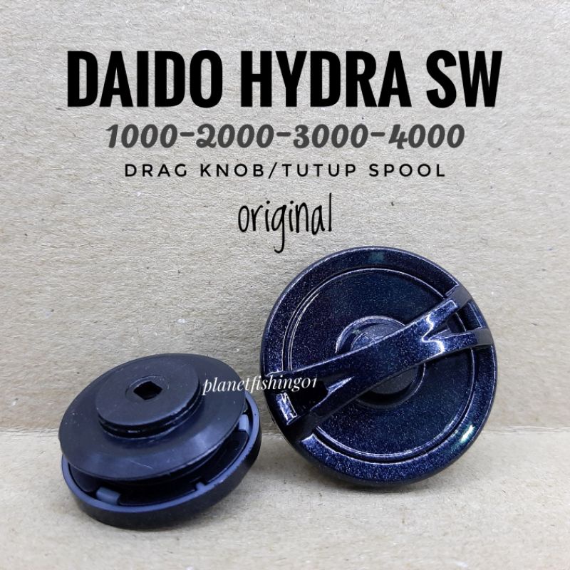 New drag knob daido hydra sw 1000 2000 3000 4000 / tutup spool reel daido hydra sw 1000 2000 3000