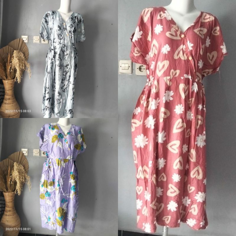 3  DASTER KIMONO LD 110 PB 110paket usaha/paket hemat daster kimono