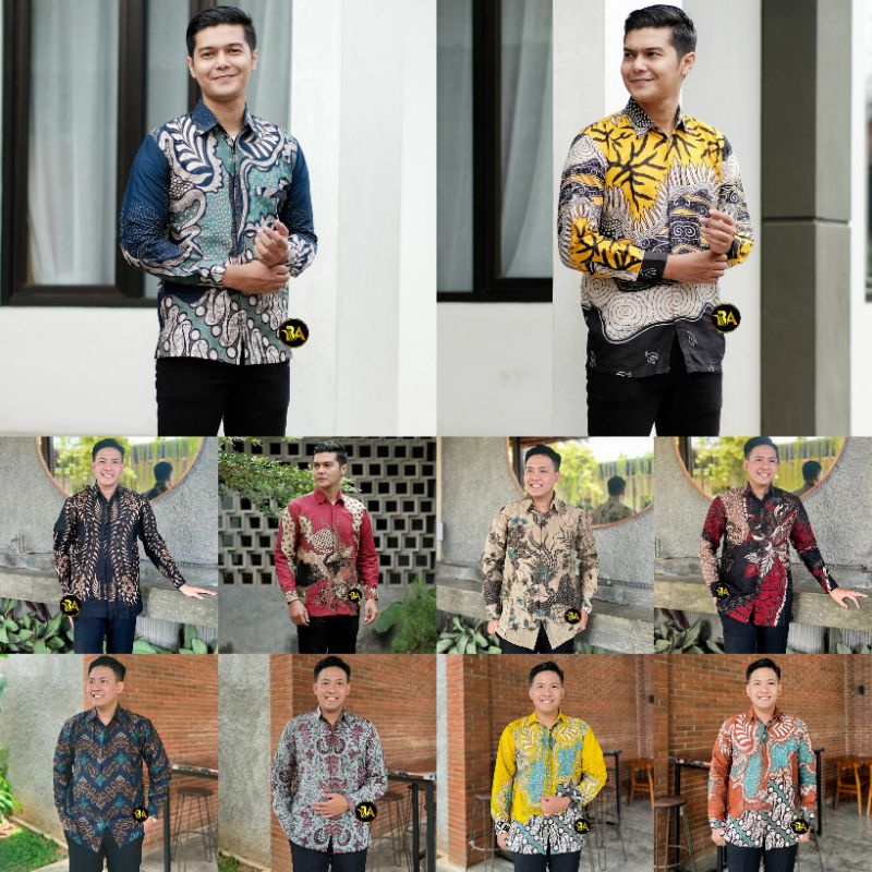 KEMEJA BATIK LENGAN PANJANG SIZE M L XL XXL